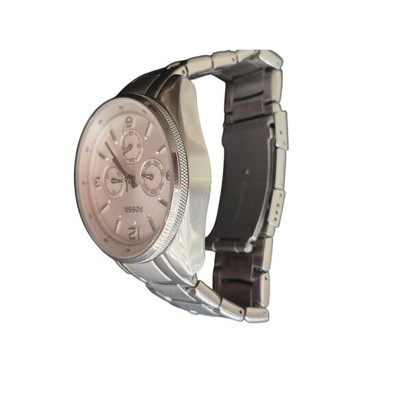 Fossil Ladies Watch BQ 1070 • 40 mm Pearl Dial • Day/Date • Original Band 5 ATM - Picture 4 of 8